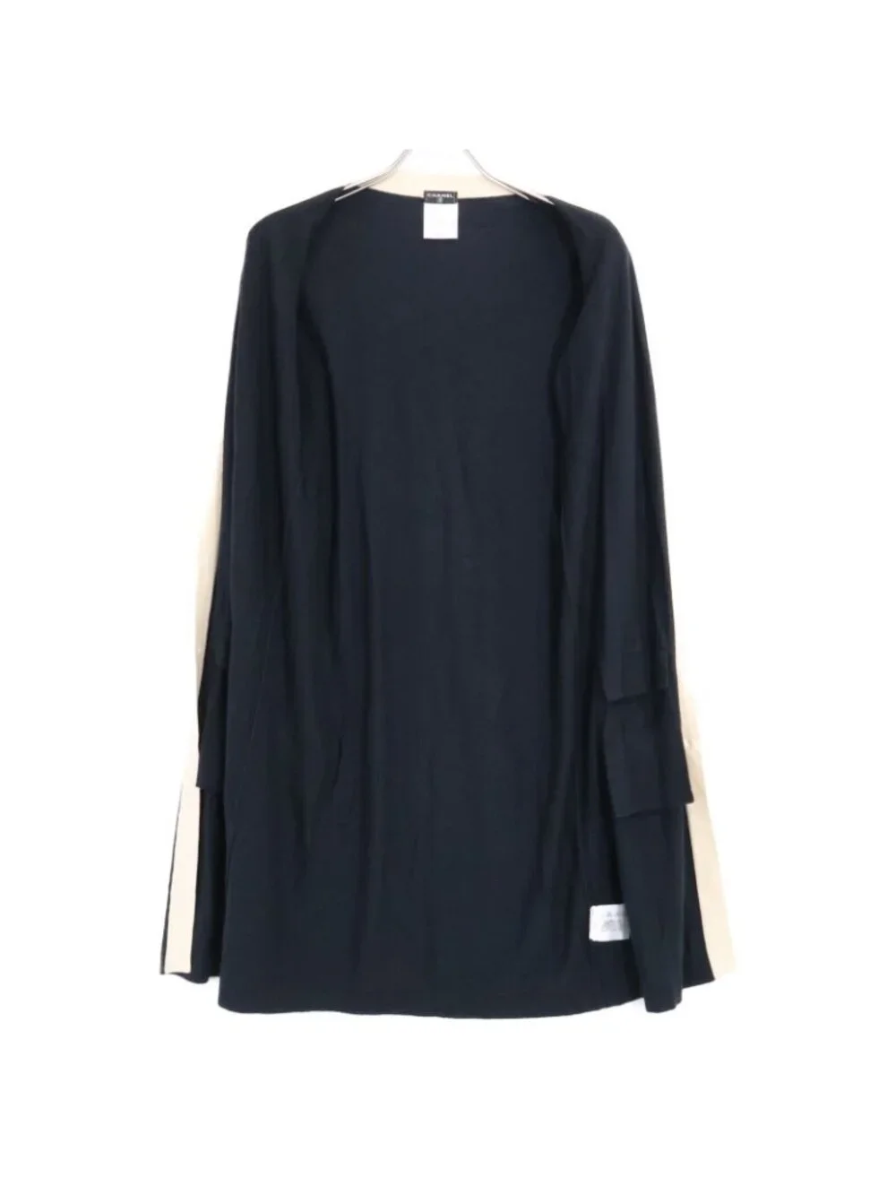 Chanel CC Logo Handshake Cashmere Blend Long Cardigan 36